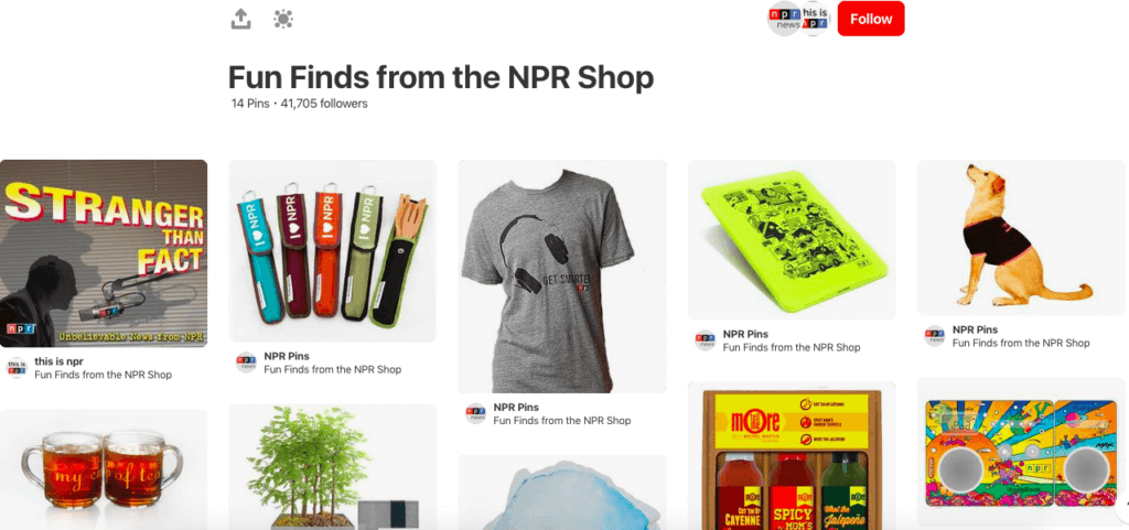 NPR Merchandise on Pinterest
