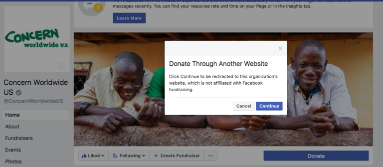 how to set up a charity account on facebook