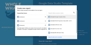 How to use Google Data Studio Create Report
