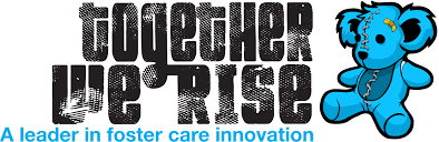 Together We Rise logo blue leader in foster care innovation
