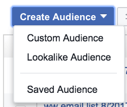 facebook retargeting create audience